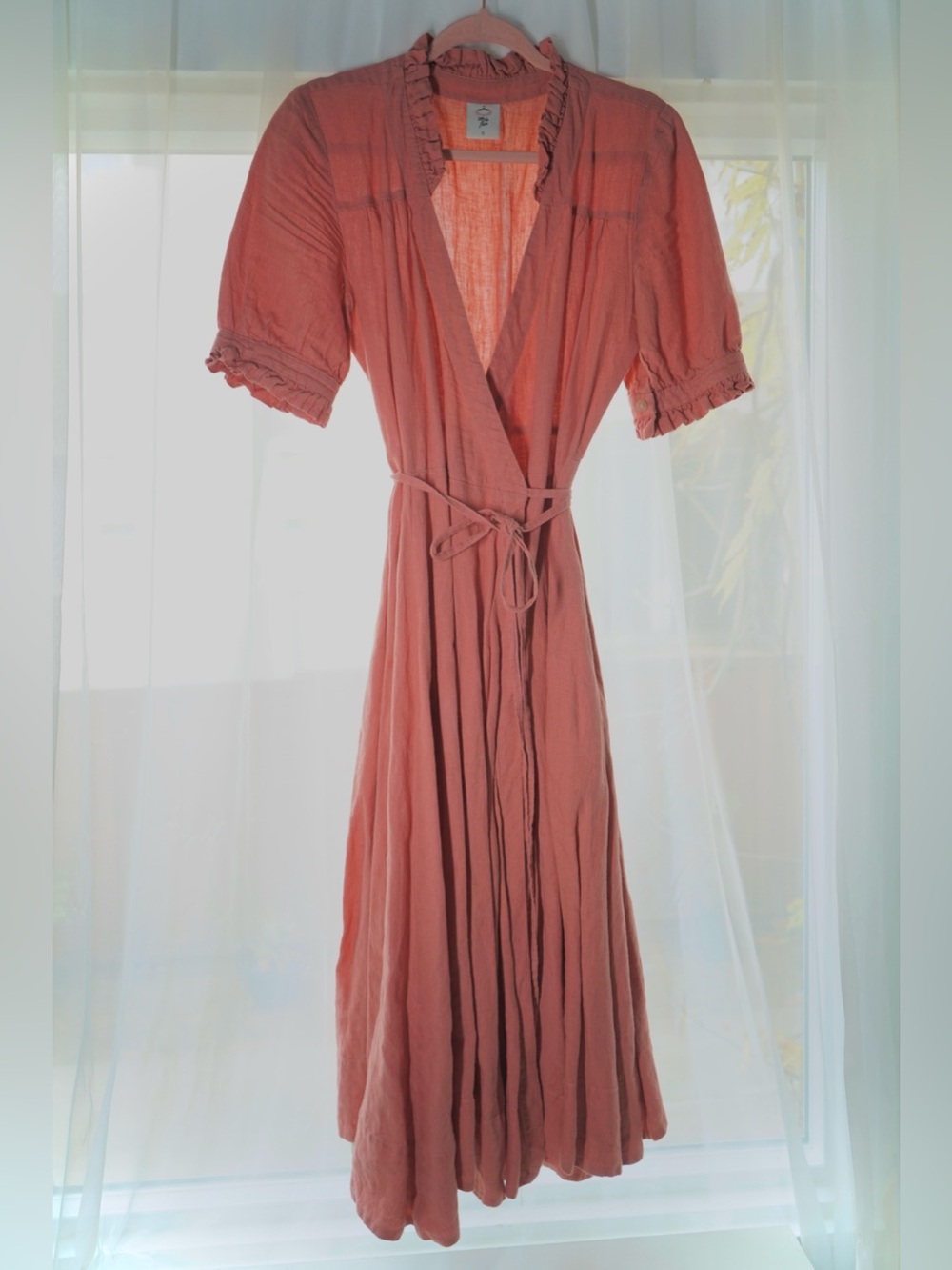 Son de Flor Vintage Pink Darcy Wrap Dress